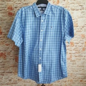 New Tommy Hilfiger Plaid Button Down Shirt